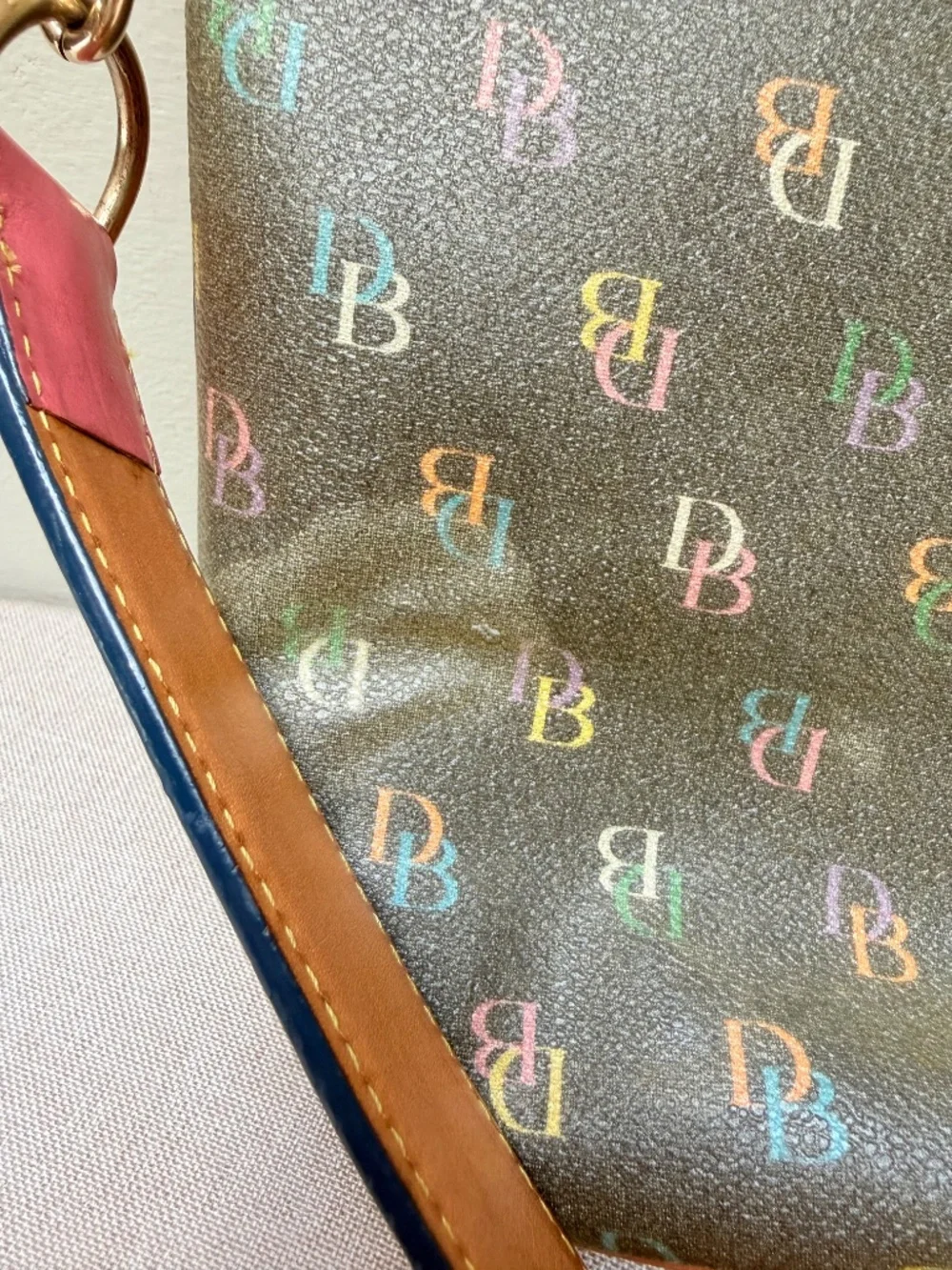 Dooney & Bourke Rainbow Monogram Bag Iconic Y2K 